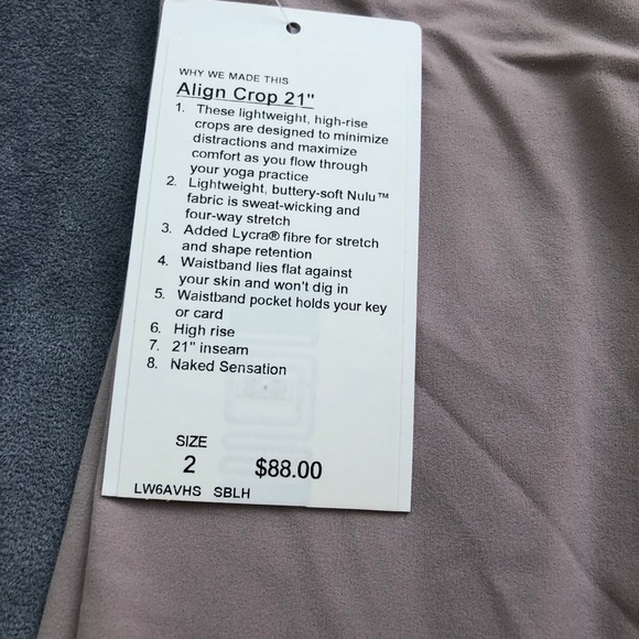 Lululemon Align crop 21” - Picture 7 of 7